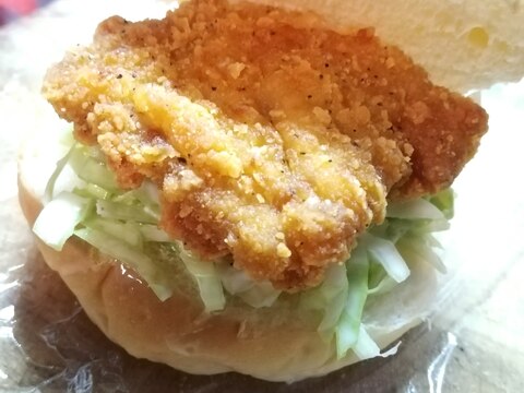 自宅で再現！チキンバーガー